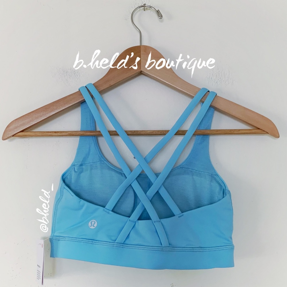 lululemon Energy Bra in Blue Chill (Pastel Blue) Size 4 Brand New NWT - Picture 12 of 15